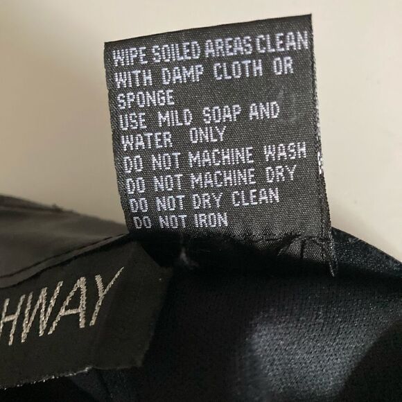 HIGHWAY, Faux leather,black mini skirt, size 11 - Picture 7 of 10